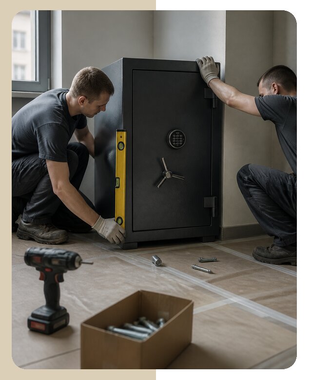Переустановка сейфа под ключ с выездом мастера в Павлове