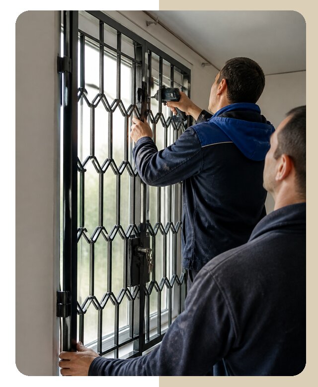 Установка распашных решеток в Павлове цена от 6589 р. | ДвериЛегко-Пвв